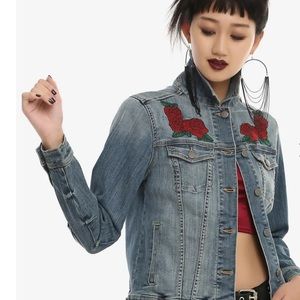 Beauty and the beast denim jacket 🌹